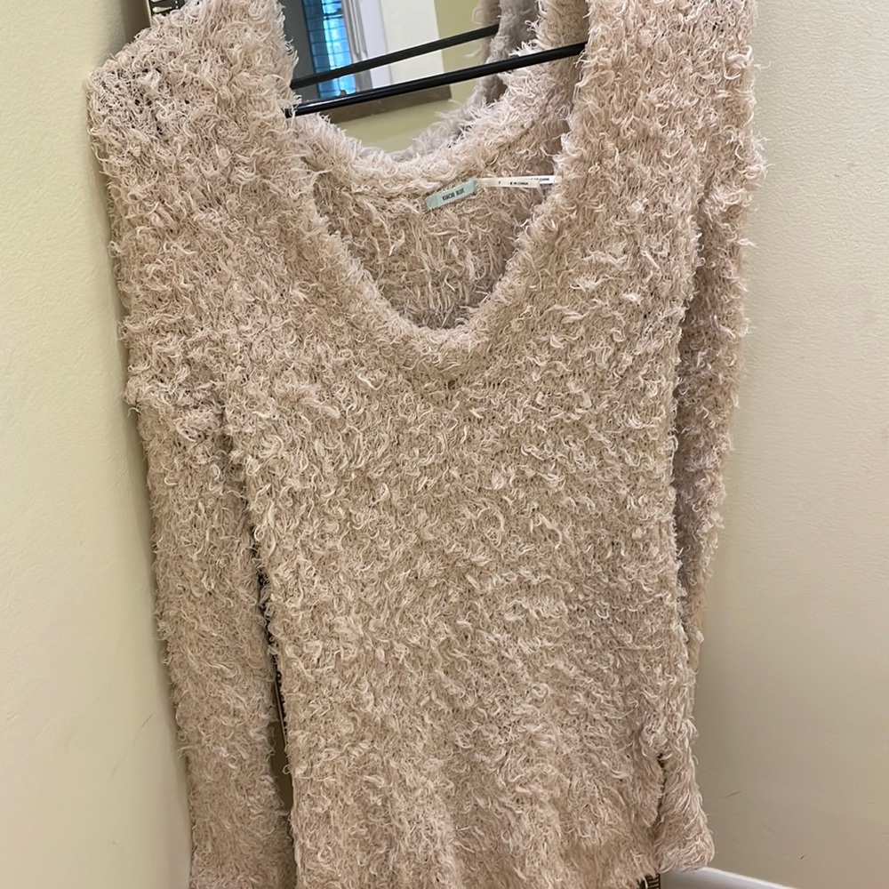 Oversized fluffy sweater